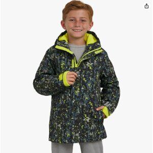 Lands' End Boys' Squall Waterproof Fleece Lined Insulated Jacket XL(14-16)